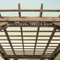 14×10 Fairhaven Pergola Rustic Finish - Image 2