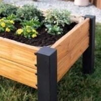 Raised planter 100% authentic teak wood - Image 2