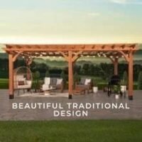 20x12 beaumont pergola – brown - Image 2