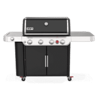 Nexgrill 4-Burner Propane GAS Grill in Black with Side Burner and Stainless Steel Main Lid