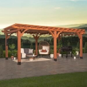 20x12 beaumont pergola – brown - Image 26